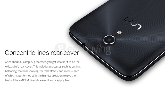 UMI EMAX Mini 4G LTE 5.0inch FHD Android 5.0 2GB 16GB Smartphone 64bit Qualcomm 615 Octa Core 1.5GHz 13.0MP OTG - Black