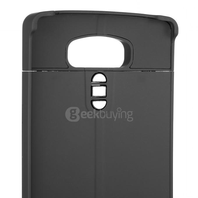 External Backup Battery 5V 0.5A Output Li-ion Polymer 3800mAH Case with Back Home Button For LG G4 Smartphone - Black