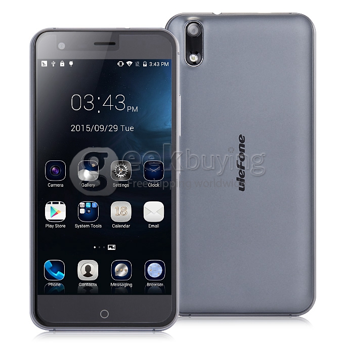 Ulefone Paris 5inch Android 5.1 2GB 16GB 4G Smartphone 64Bit MTK6753 Octa Core 13.0MP OTG Miracast Hotknot Gorilla 3 - Black