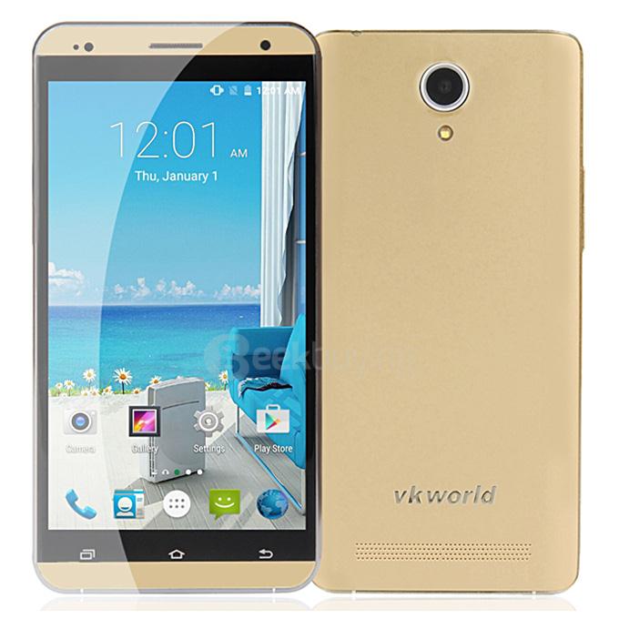 VKWORLD VK700 Pro 5.5inch MTK6582 Quad Core 1.3GHz Android 4.4 Smartphone 1GB 8GB 3G GPS Smartwake Gorilla Glass - Gold