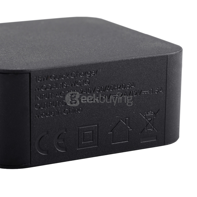 Tronsmart Quick Charge 2.0 18W AC Home Wall Travel USB Charger Fast Charger for Galaxy S6/S6 Edge, Note 4/Edge, Google Nexus 6, HTC M9, Xperia Z3/Z2 , Sharp Aquos Pad/Zeta,Xiaomi - EU Plug