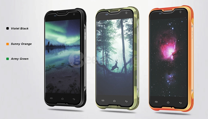 Blackview BV5000 4G LTE IP67 Waterproof 5.0inch Android 5.1 2GB 16GB Smartphone MT6735P Quad Core 1.0GHz 8.0MP 4780mAh - Black