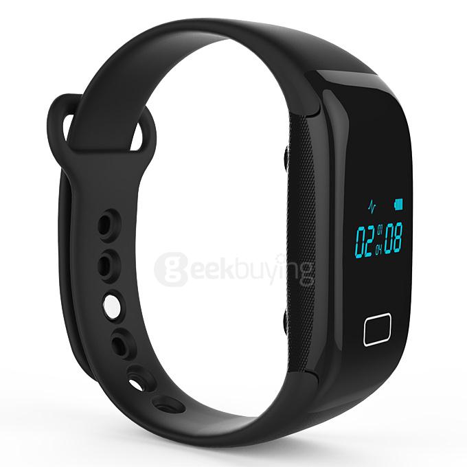 Makibes JW018 BT4.0 Smartband Wristband with Heart Rate Monitor Activity Tracker for IOS & Android - Black