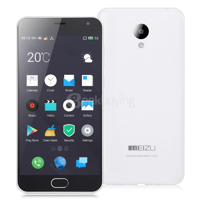 MEIZU M2 Mini 5.0inch 4G Android 5.1 Flyme 4.5 2GB 16GB Smartphone 64bit MT6735 Quad Core 13.0MP 5.0MP Miracast - White