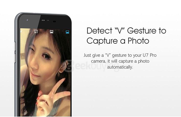 Oukitel U7 Pro 5.5inch IPS HD Android 5.1 1GB RAM 8GB ROM Smartphone MT6580 Quad Core 1.3GHz 13.0MP 3G GPS - Golden