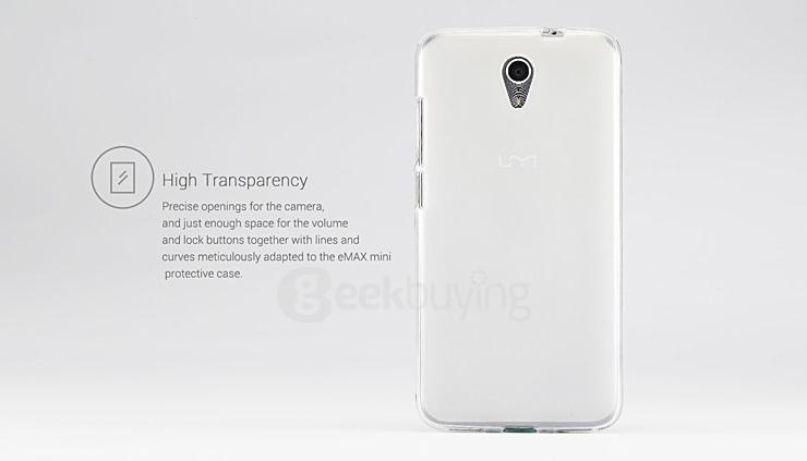 Original Silicone Protective Cover Soft Case for UMI Emax Mini Smartphone - Gray
