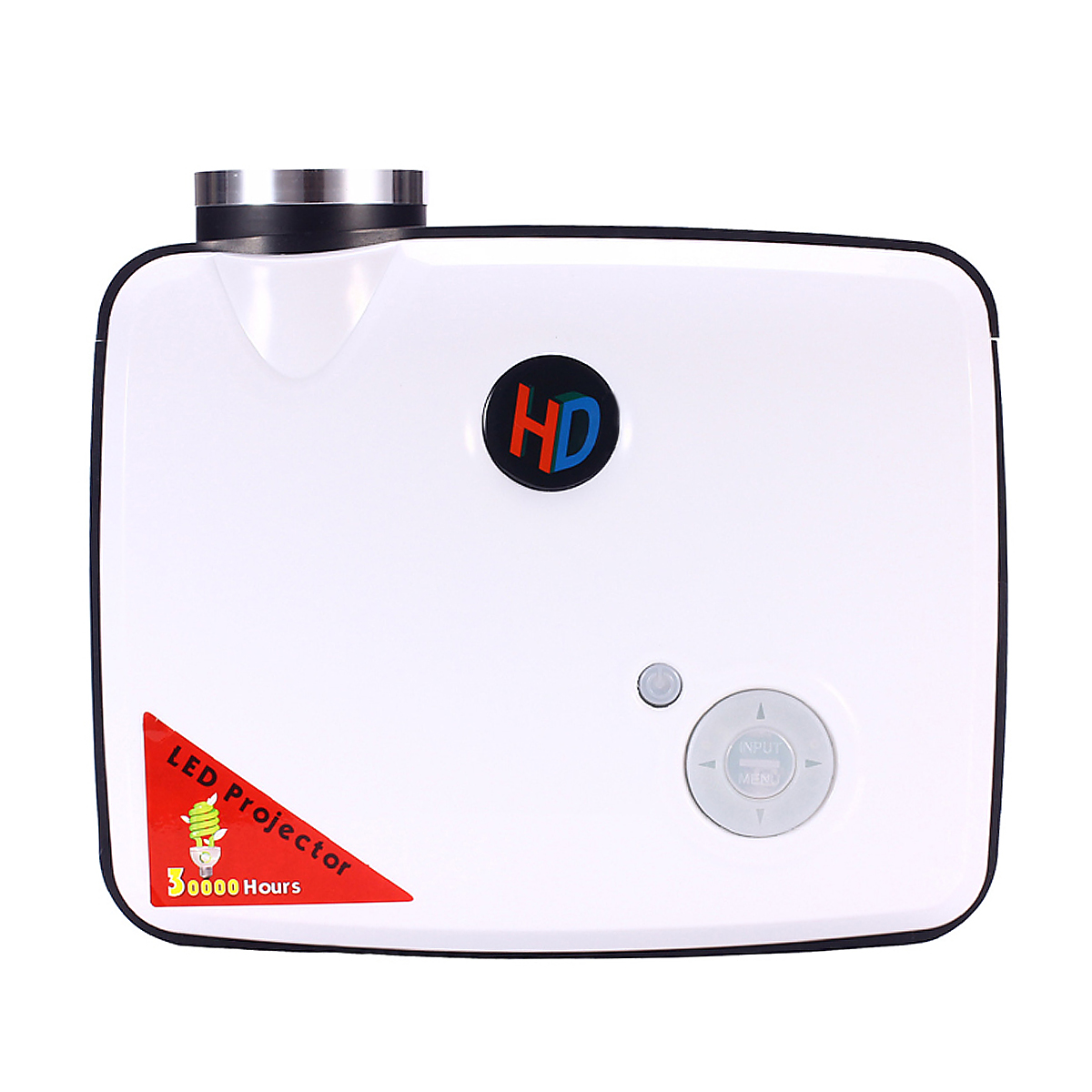 ProHome PH5 500 Lumens 800*600 LED Projector Home Theater with HDMI USB VGA Input - White