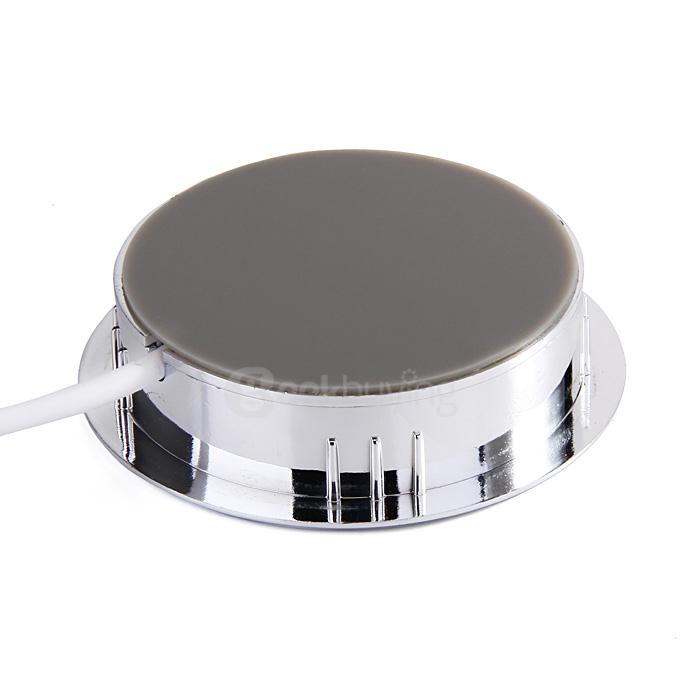 QI Standard Desk Wireless Charger Pad with USB Cable for Samsung/iPhone/LG/HTC - Black
