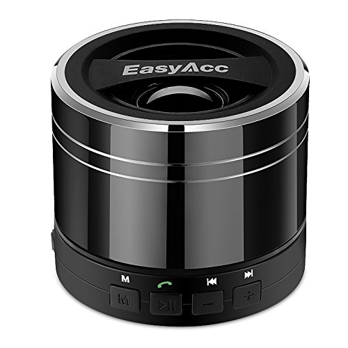 EasyAcc P6697 Shockproof Portable Wireless Bluetooth Speaker With MIC Support Micro SD Card Playing & FM - Black