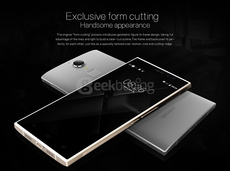 [HK Stock] DOOGEE F5 5.5Inch FHD Screen Android 5.1 3GB RAM 16GB ROM Smartphone 64bit MT6753 Octa Core Touch ID - Gold