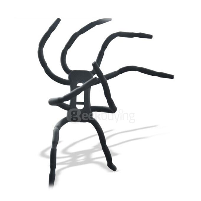 Universal Spider Holder for Mobile Phone 8 Leg Cell Phone Spider Holders Bicycle Car Home Use - Black