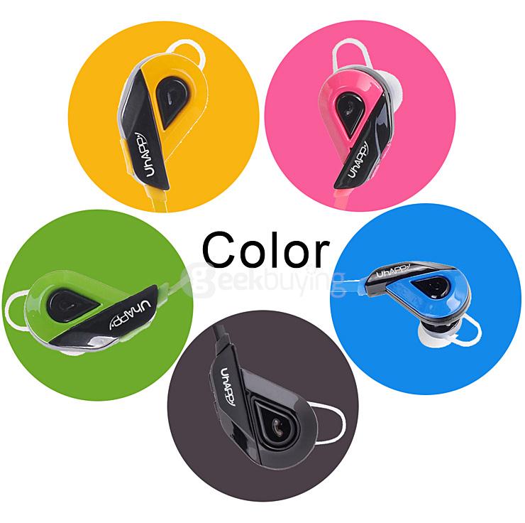Uhappy S02 Sports Headset Bluetooth 4.1 Stereo Wireless Headset In-Ear Microphone Handfree Anti-Sweat Earphone - Black