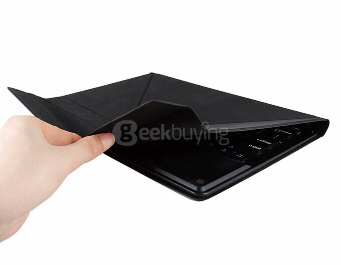 CHUWI Vi10 10.6 inch Removable Magnetic Docking Touchpad Keyboard with Leather Case - Black