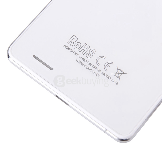 [HK Stock] CUBOT X16 5.0inch FHD 4G FDD-LTE Android 5.1 2GB 16GB Smartphone 64bit MTK6735A Quad Core 16.0MP OTG HotKnot - White