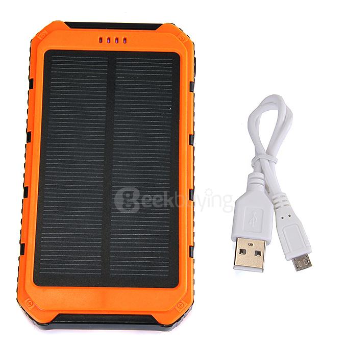 18000mAh Universal Solar Power Panel Charger Dual USB Power Bank