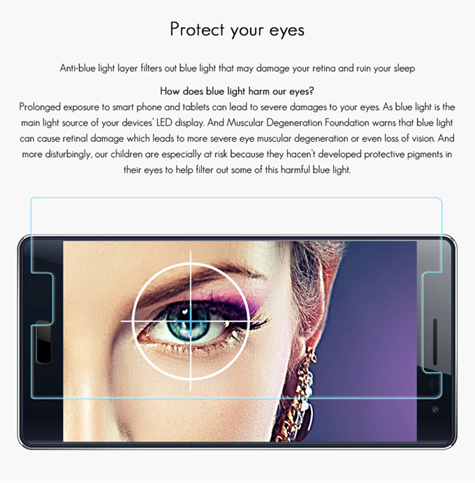 [HK Stock]Original 9H+ Tempered Glass Screen Protector Ultra Thin Premium Screen Film for Bluboo Xtouch Smartphone - Transparent