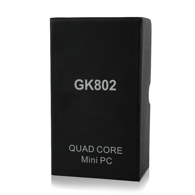 Zealz GK802 Freescale i.MX6 Quad Core Android Mini PC Cortex-A9 DDR3 1GB RAM 8GB ROM TV Box Dongle Black