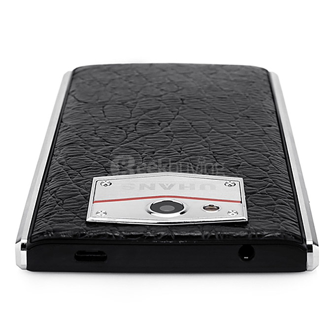 (Package B) UHANS U100 4.7inch HD Screen 2GB RAM 16GB ROM Android 5.1 4G MTK6735 Smartphone (Black) + Original Protective PU Leather for UHANS U100