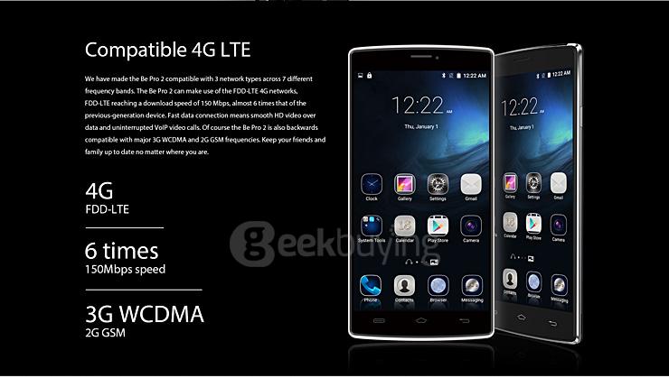 Ulefone Be Pro 2 5.5inch 4G LTE Android 5.1 2GB 16GB Smartphone 64-bit MTK6735 Quad Core 1.0GHz 13.0MP HD - Dark Blue