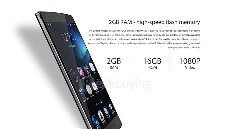 Ulefone Be Pro 2 5.5inch 4G LTE Android 5.1 2GB 16GB Smartphone 64-bit MTK6735 Quad Core 1.0GHz 13.0MP HD - Dark Blue