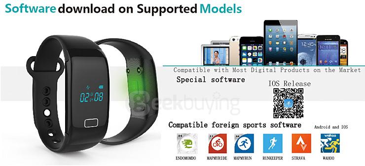 Makibes JW018 BT4.0 Smartband Wristband with Heart Rate Monitor Activity Tracker for IOS & Android - Orange