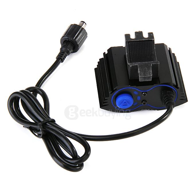 A21 2 Cell*CREE XM-L U2 2400LM LED Bicycle Flashlight - Black