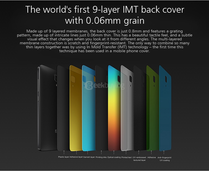 [HK Stock]Xiaomi M4/Mi4 Snapdragon801 Krait 400 Quad Core 2.5GHz 5.0Inch MIUI V5 Smartphone 3GB RAM 16GB ROM 13MP Sony Camera- White