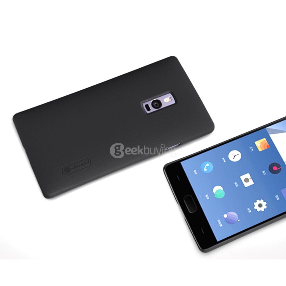 NILLKIN Super Frosted Shield Cover Protective Hard Back Case Cover for OnePlus Two OnePlus 2 Smartphone - Black