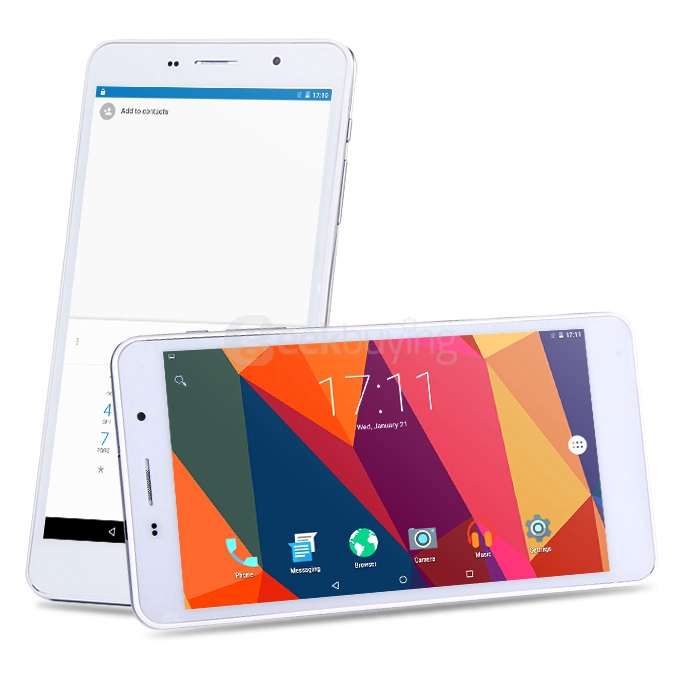 Cube T6 4G Phablet Android 5.1 Lollipop 6.98 Inch 4G/3G/2G Phone Call Tablet PC MT8735 Quad Core 1GB/8GB COF 1024*600 GPS Bluetooth WiFi - White