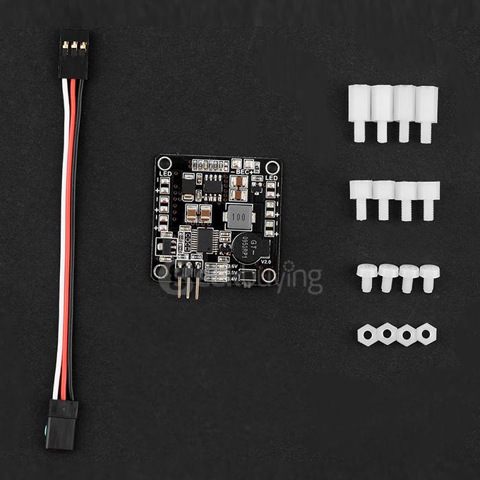 5in1 Power Distribution Board PDB BEC 5V/3A LED Control Tracker Low Voltage Alarm LED & Power HUB