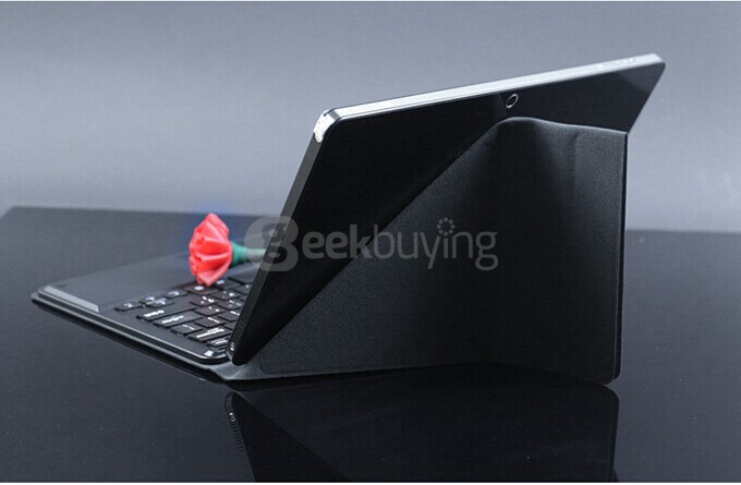 CHUWI Vi10 10.6 inch Removable Magnetic Docking Touchpad Keyboard with Leather Case - Black