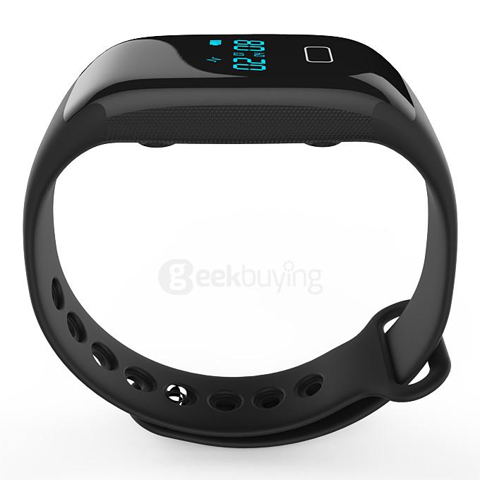 Makibes JW018 BT4.0 Smartband Wristband with Heart Rate Monitor Activity Tracker for IOS & Android - Black