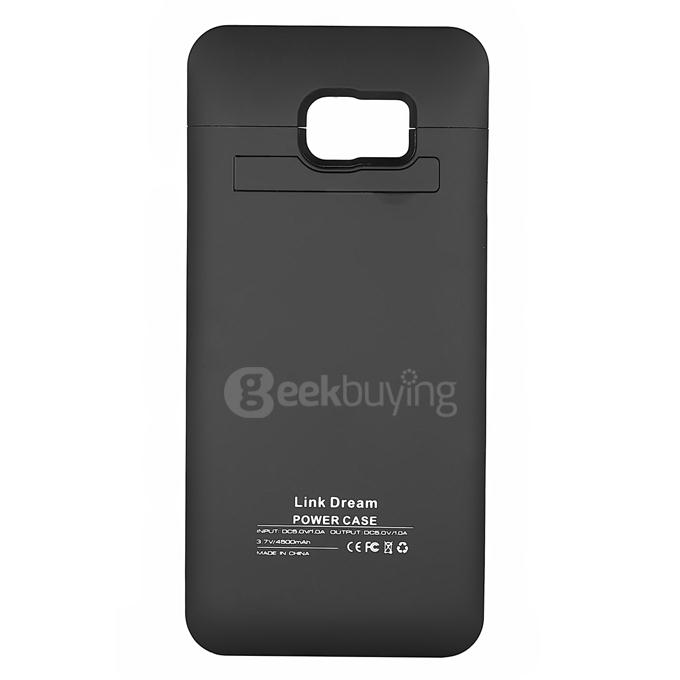 Link Dream 4500mAh External Backup Battery Power Case with Indicator Light for Samsung S6 Edge+ Plus - Black