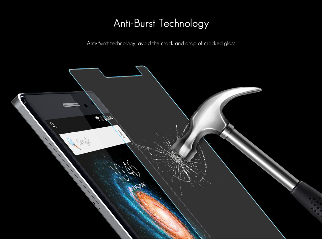 [HK Stock]Original 9H+ Tempered Glass Screen Protector Ultra Thin Premium Screen Film for Bluboo Xtouch Smartphone - Transparent