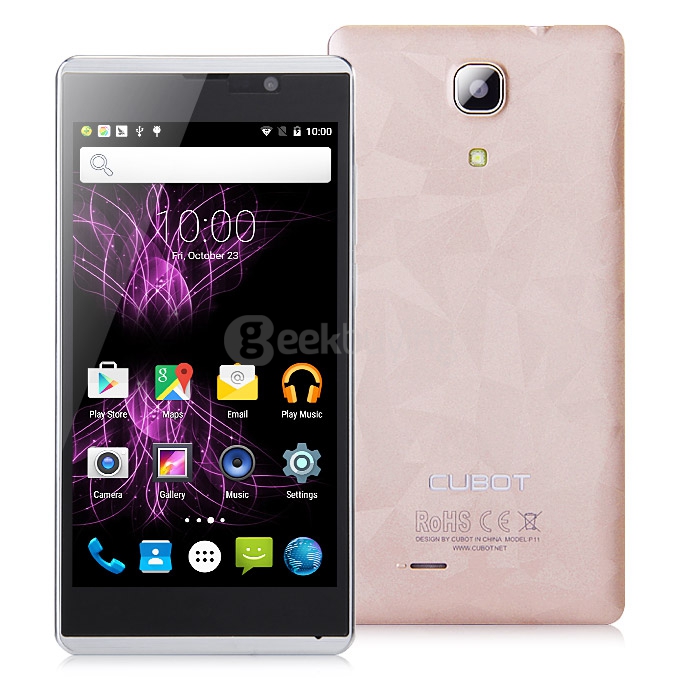 [HK Stock] CUBOT P11 5.0inch Android 5.1 Smartphone MT6580 Quad Core 1.3GHz 1GB RAM 8GB ROM 3G GPS  Camera Hotknot OTG - Gold