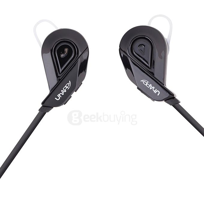 Uhappy S02 Sports Headset Bluetooth 4.1 Stereo Wireless Headset In-Ear Microphone Handfree Anti-Sweat Earphone - Black
