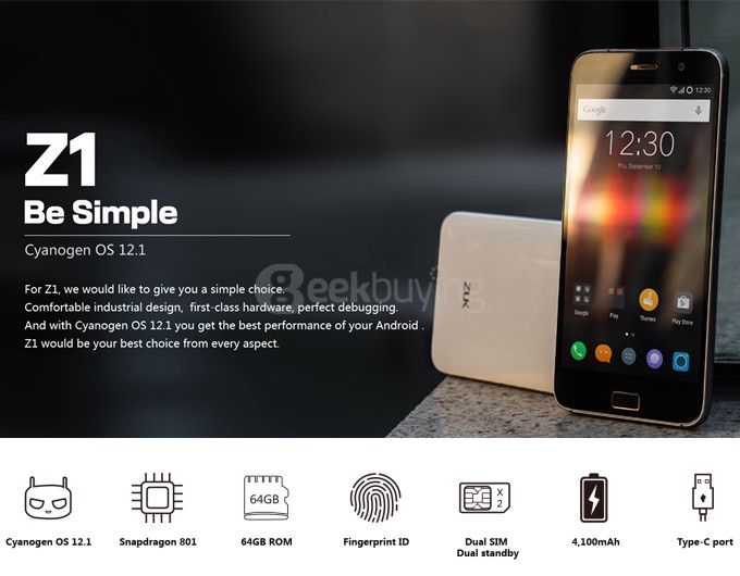 [Spain Stock]LENOVO ZUK Z1 5.5