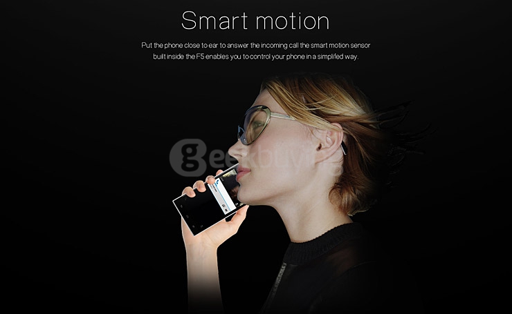 [HK Stock] DOOGEE F5 5.5Inch FHD Screen Android 5.1 3GB RAM 16GB ROM Smartphone 64bit MT6753 Octa Core Touch ID - Gold