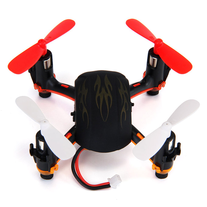 Global Drone GW008 Mini Skull 2.4G 4CH 6Axis Automatic Parallel System 3D Rolling RC Quadcopter - Black