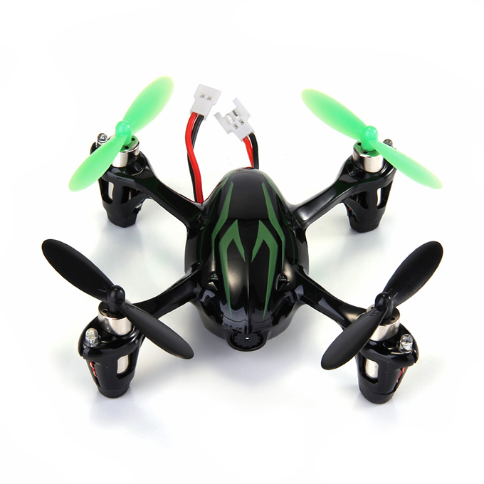 Hubsan X4 H107C 4CH RC Quadcopter 2.4G 6 Axis Gryo 2.0MP Camera RTF - Black & Green
