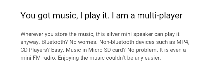 EasyAcc P6697 Shockproof Portable Wireless Bluetooth Speaker With MIC Support Micro SD Card Playing & FM - Red