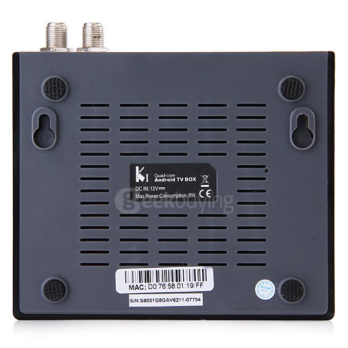 K1 DVB-S2 TV BOX Android 4.4.2 Amlogic S805 Quad Core 1G/8G WIFI LAN HDMI 1080P DLNA AirPlay Miracast 3G