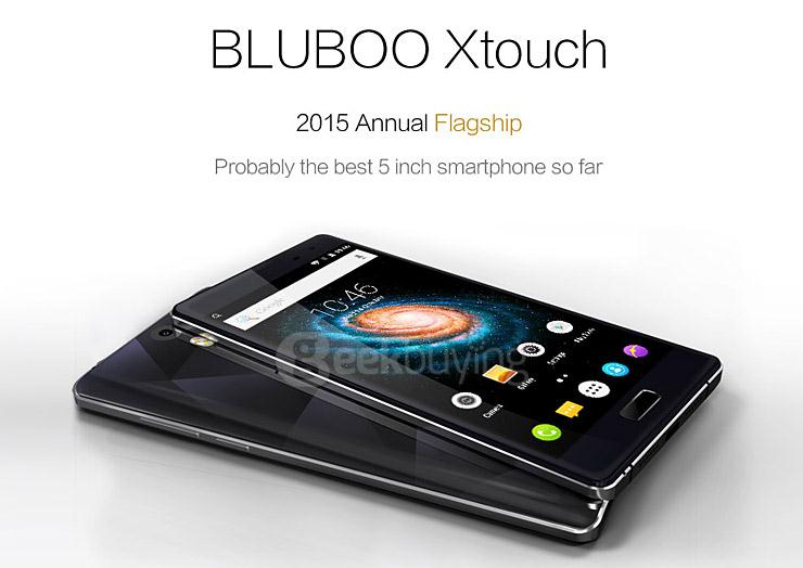 BLUBOO Xtouch 5.0inch FHD 4G LTE Android 5.1 3GB 32GB Smartphone 64bit MTK6753 Octa Core 13.0MP Touch ID - White