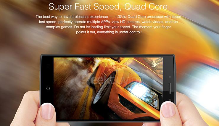 [HK Stock] LEAGOO Alfa 5 Smartphone 5.0inch IPS HD Spreadtrum SC7731 Quad core 1.3GHz 1GB RAM 8GB ROM 3G GPS Smart Wake - White