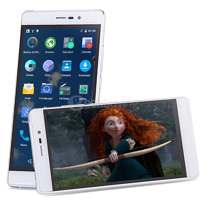 UMI Fair 5.0inch HD 4G FDD-LTE Android 5.1 1GB 8GB Smartphone 64bit MT6735 Quad Core TOUCH ID 13.0MP Camera - White