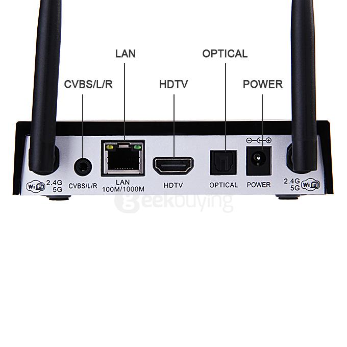 KII Android 4K Mini Media Player Amlogic S812 Quad Core 2.0 GHz 4.4 HD 2G RAM 8G ROM 2.4G/5G 1000M LAN WIFI BT4.0