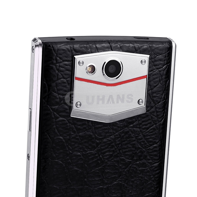 (Package B) UHANS U100 4.7inch HD Screen 2GB RAM 16GB ROM Android 5.1 4G MTK6735 Smartphone (Black) + Original Protective PU Leather for UHANS U100