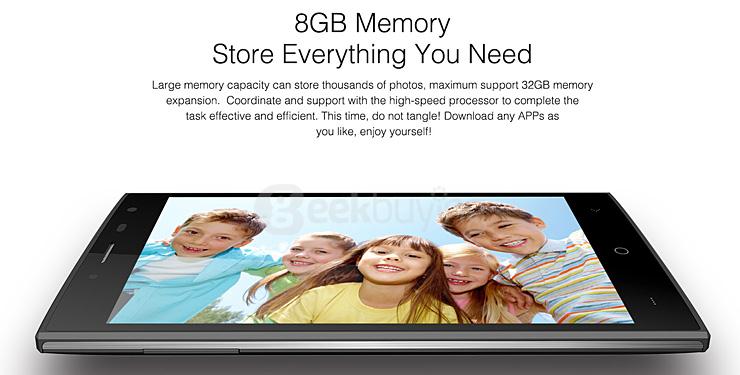 [HK Stock] LEAGOO Alfa 5 Smartphone 5.0inch IPS HD Spreadtrum SC7731 Quad core 1.3GHz 1GB RAM 8GB ROM 3G GPS Smart Wake - White