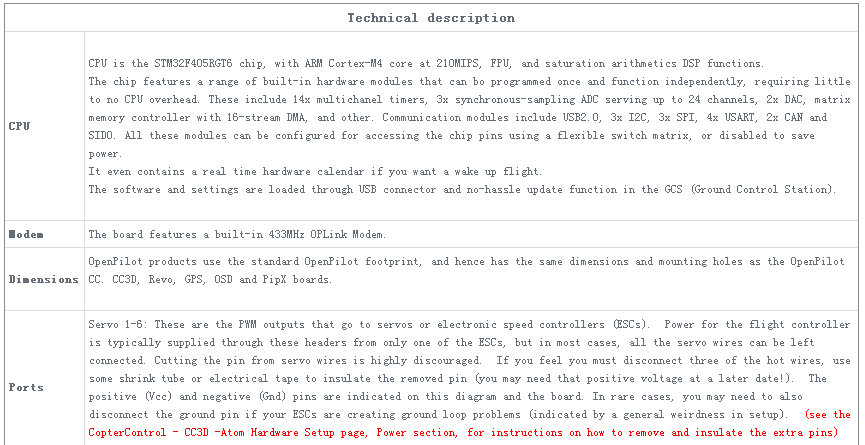 OpenPiolot CC3D Revolution Flight Controller /Oplink/ M8N GPS /Distribution Board