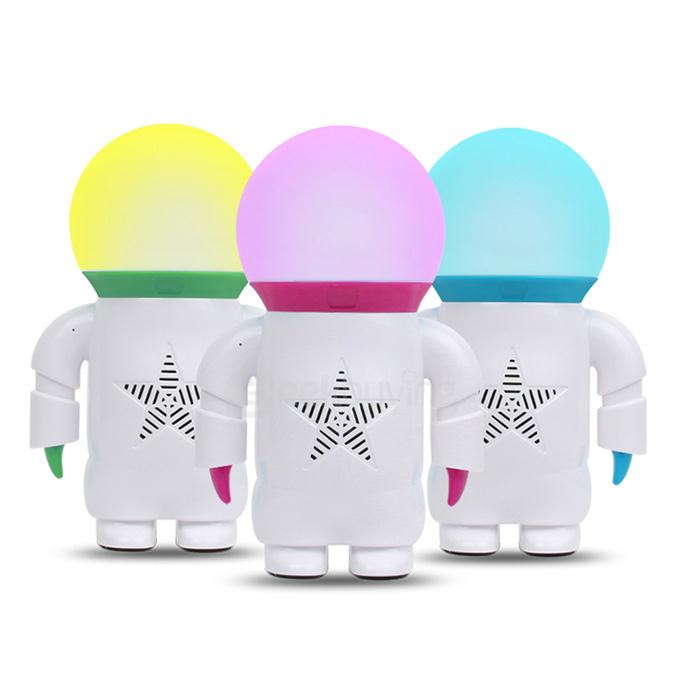 Smart Emotional Bluetooth Speaker LED Lamp Colorful Astronaut Light Table Lamp - Green